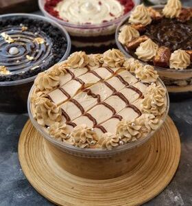Salted Caramel Tres Leches Tub Cake